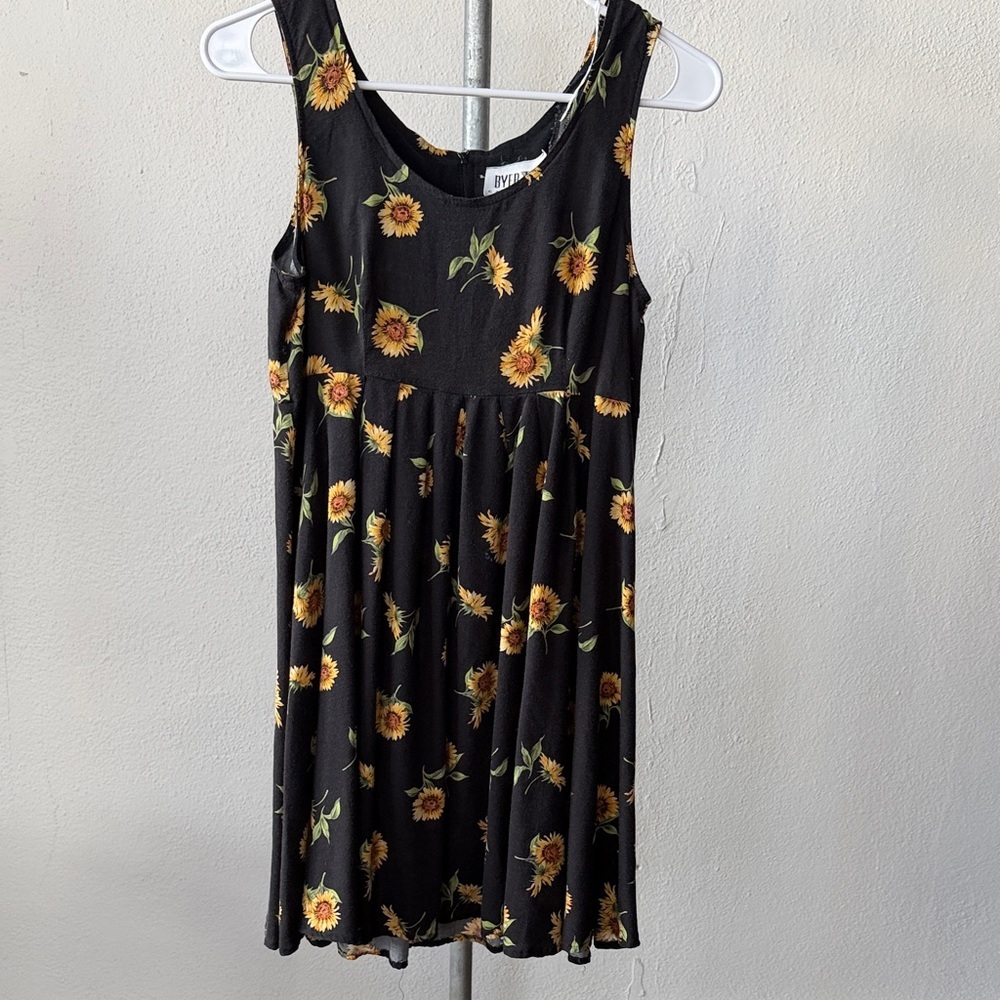 Vintage 90s Rayon Floral Midi Dress